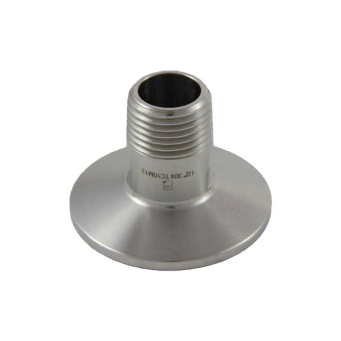 1.5" TC to 1/2" NPT - Male coupler