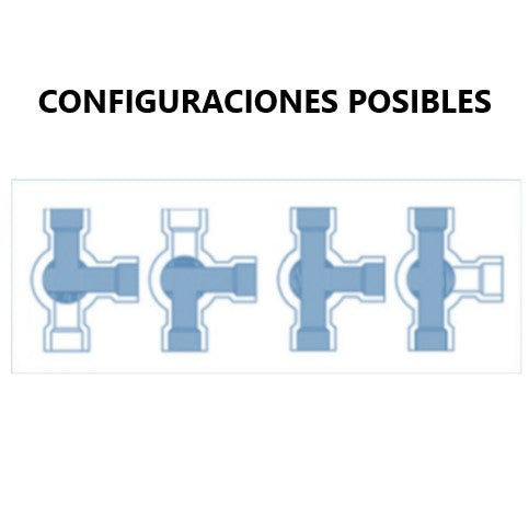 1.5" TC 3-Way Ball Valve