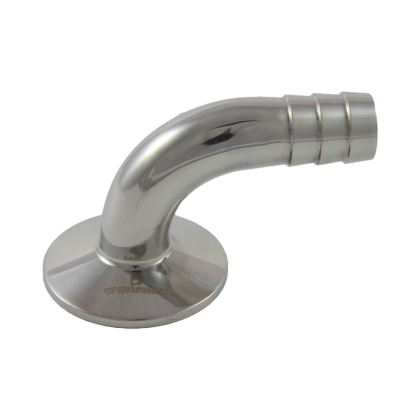 1.5" TC x 3/4" Barb | 90° Adapter