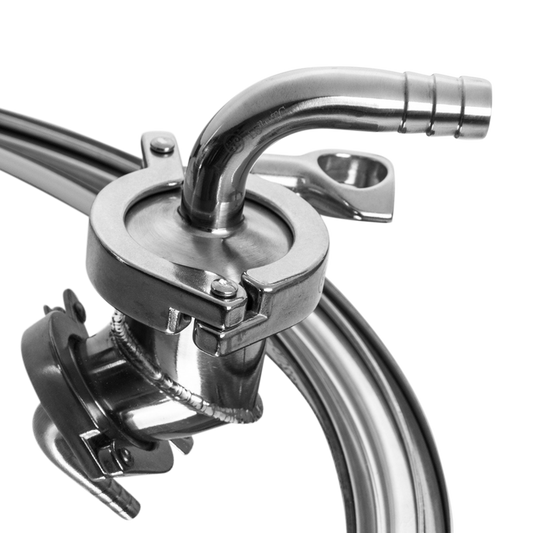 1.5" TC x 3/4" Barb | 90° Adapter